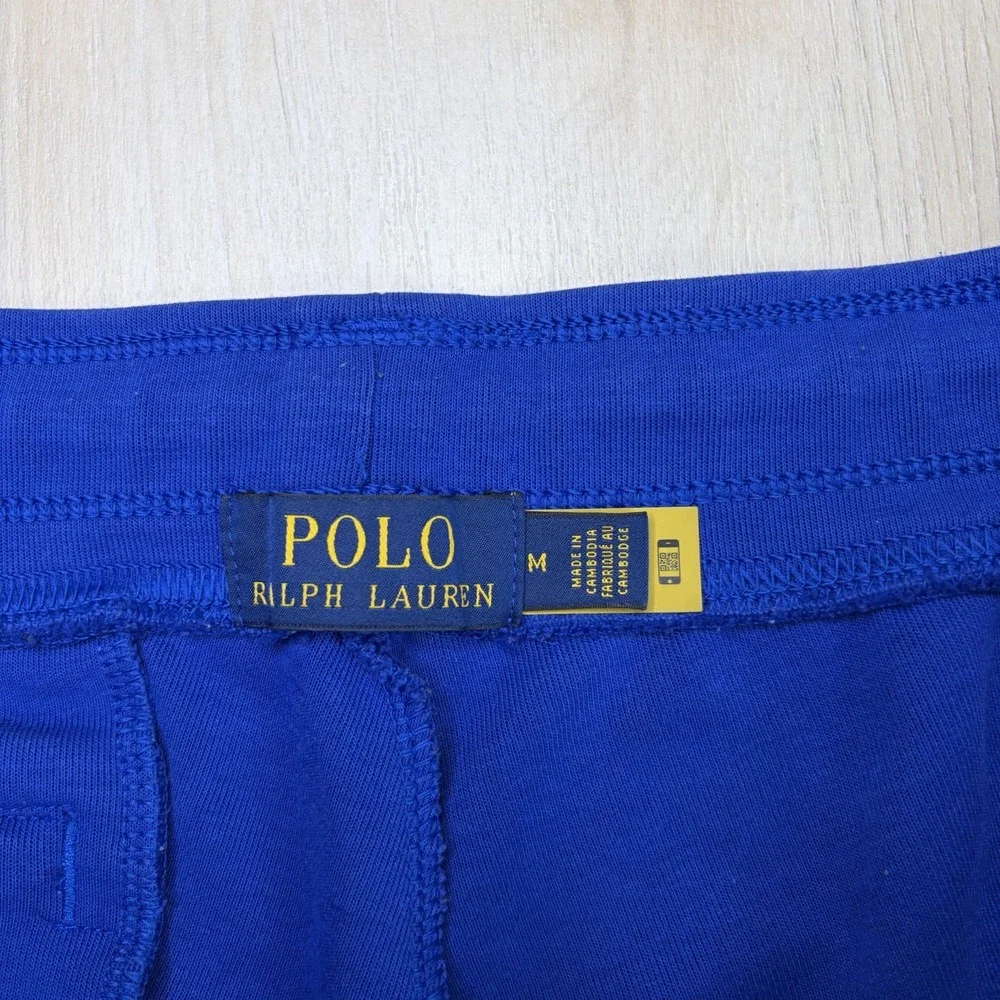 Polo Ralph Lauren Double Knit Jogger Sweatpants Mens Size Medium Blue